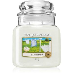 Yankee Candle Clean Cotton illatgyertya 411 g kép