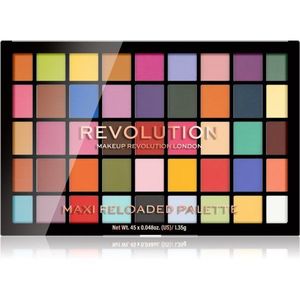Makeup Revolution Maxi Reloaded Palette púderes szemhéjfesték paletta árnyalat Monster Mattes 45x1.35 g kép