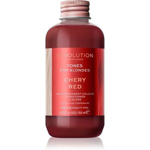 Revolution Haircare Tones For Blondes tonizáló balzsam szőke hajra árnyalat Cherry Red 150 ml kép