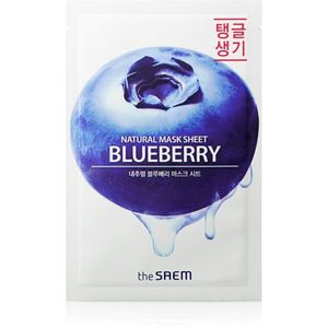 The Saem Natural Mask Sheet Blueberry arcmaszk revitalizáló hatással 21 ml kép