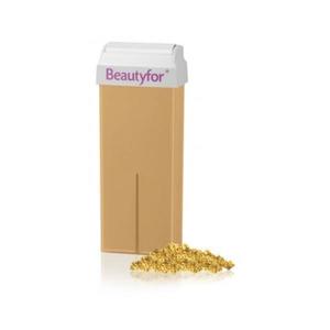 Egyszer Használatos Görgőfejes Szőrtelenítő Gyanta - Beautyfor Wax Roll-On Cartridge, Micromica Gold, 100ml kép
