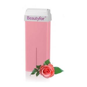 Egyszer Használatos Görgőfejes Szőrtelenítő Gyanta - Beautyfor Wax Roll-On Cartridge, Pink Titanium, 100ml kép