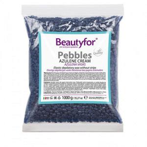 Szőrtelenítő Gyantagyöngy - Beautyfor Pebbles Azulene Cream, 1 kg kép