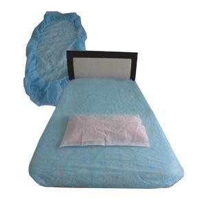 Vízálló ágy/hordágy lepedő, PE-vel laminált PPSB, fehér, 90x225cm, gumival, 10 db. (csomagonként) kép