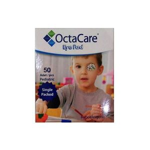Steril Gyermek Szemtapaszok Kisfiúknak - Octamed OctaCare Pediatric Eye Pad, 5cm x 6.2cm, 50 db. kép
