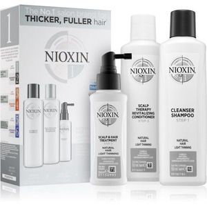Nioxin System 1 Natural Hair Light Thinning ajándékszett a töredezett, károsult hajra kép
