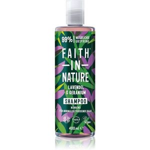 Faith In Nature Lavender & Geranium természetes sampon normál és száraz hajra 400 ml kép