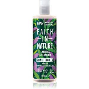 Faith In Nature Lavender & Geranium természetes kondicionáló normál és száraz hajra 400 ml kép