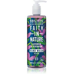Faith In Nature Lavender & Geranium természetes folyékony kézszappan levendula illatú 400 ml kép