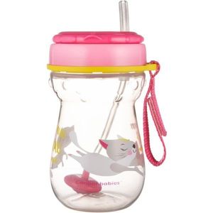 Canpol babies Sport Cup bögre szívószállal 9m+ Pink 350 ml kép