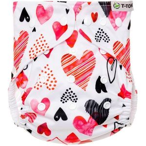T-TOMI Diaper Covers AIO Hearts mosható nadrágpelenkák ajándékszett 4-15 kg kép