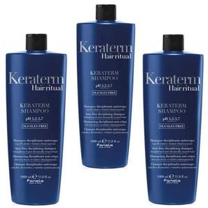 Csomag 3 x Simító Sampon - Fanola Keraterm Hair Ritual Anti-Frizz Disciplining Shampoo, 1000ml kép