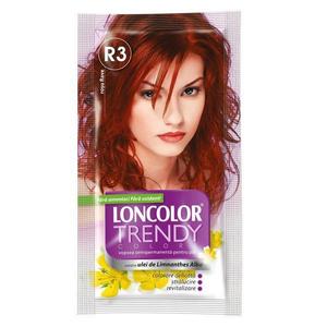 Féltartós Hajfesték Loncolor Trendy Colors, árnyalata R3 rave vörös, 2x 25 ml kép