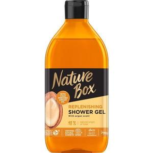 Élénkítő Tusfürdő Hidegen Sajtolt Argán Olajjal - Nature Box Replenishing Shower Gel with Cold Pressed Argan Oil, 385 ml kép