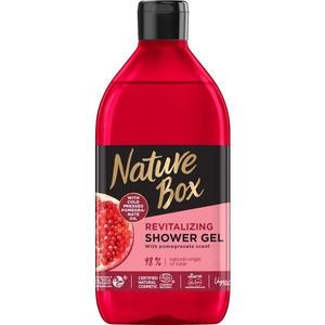 Revitalizáló Tusfürdő Hidegen Sajtolt Gránátalma Olajjal - Nature Box Revitalizing Shower Gel with Cold Pressed Pomegranate Oil, 385 ml kép