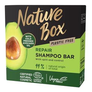 Javító Szilárd Sampon Hidegen Sajtolt Avokádóolajjal - Nature Box Repair Shampoo Bar with Cold Pressed Avocado Oil Plastic Free, 85 g kép