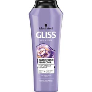 Javító Színező Sampon Szőke Hajra - Schwarzkopf Gliss Hair Repair Blond Hair Perfector Purple Repair Shampoo, 250 ml kép