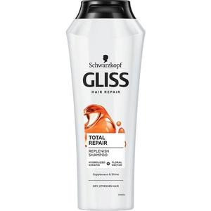 Javító Sampon Száraz és Sérült Hajra - Schwarzkopf Gliss Hair Repair Total Repair Replenish Shampoo for Dry, Stressd Hair, 250 ml kép