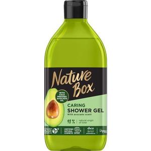 Tusfürdő az Optimális Ápolásra Hidegen Sajtolt Avokádó Olajjal - Nature Box Caring Shower Gel with Cold Pressed Avocado Oil, 385 ml kép