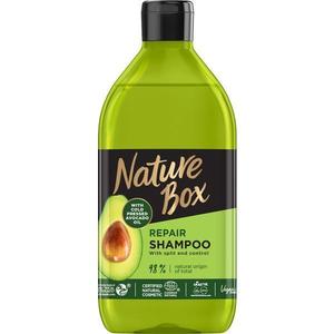 Javító Sampon Sérült Hajra Hidegen Préselt Avokádóolajjal - Nature Box Repair Shampoo with Cold Pressed Avocado Oil, 385 ml kép