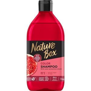 Sampon Festett Hajra Hidegen Préselt Gránátalmaolajjal - Nature Box Color Shampoo with Cold Pressed Pomegranate Oil, 385 ml kép