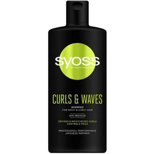 Sampon Hullámos vagy Göndör Hajra - Syoss Professional Performance Japanese Inspired Curls & Waves Shampoo for Wavy & Curly Hair, 440 ml kép