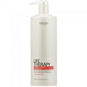 Újjáépítő Sampon Sérült Hajra - Maxima Life Therapy Reconstruction Shampoo, 1000 ml kép