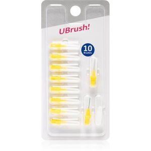 Herbadent UBrush! tartalék fogköztisztító kefe 0, 6 mm Yellow 10 db kép