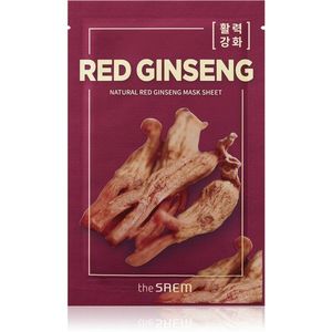 The Saem Natural Mask Sheet Red Ginseng komplex ápoló arcmaszk 21 ml kép