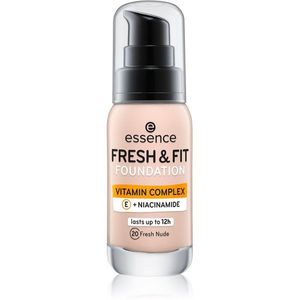 Essence Fresh & Fit folyékony make-up árnyalat 20 Fresh Nude 30 ml kép