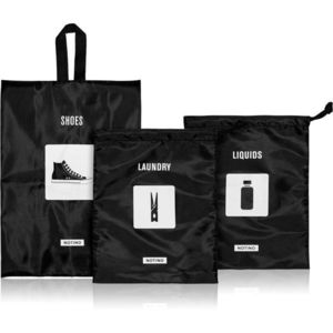 Notino Travel Collection Set of bags for shoes & laundry cipő-, folyadék- és szennyestartó utazáshoz 3 db kép