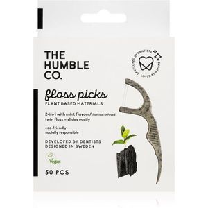 The Humble Co. Floss Picks fogpiszkáló Charcoal 50 db kép