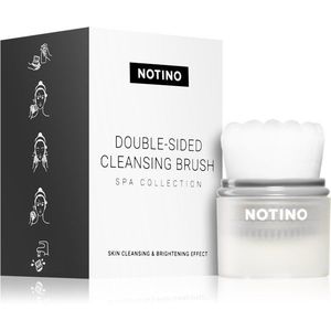 Notino Spa Collection Double-sided cleansing brush tisztító kefe arcra Grey kép