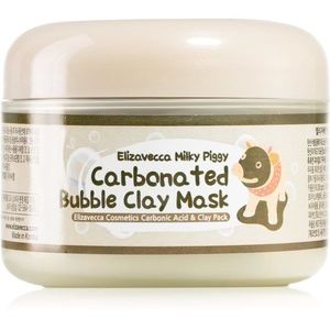 Elizavecca Milky Piggy Carbonated Bubble Clay Mask mélytisztító arcmaszk problémás és pattanásos bőrre 100 g kép