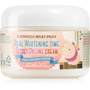 Elizavecca Milky Piggy Real Whitening Time Secret Pilling Cream hidratáló-puhító krém peeling hatással 100 ml kép