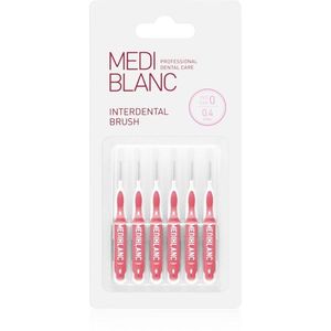 MEDIBLANC Interdental Pick-brush fogközi fogkefe 0, 4 mm Pink 6 db kép