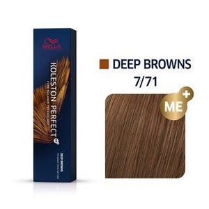Wella Professionals Koleston Perfect Me+ Deep Browns professzionális permanens hajszín 7/71 60 ml kép