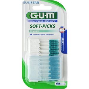 GUM Soft-Picks Large masszázs, fluoriddal, ISO 2, 40 db kép