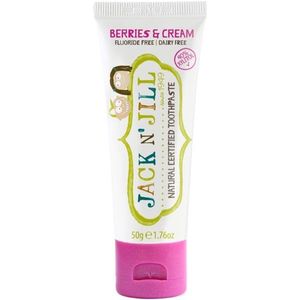 Jack N’ Jill Toothpaste természetes fogkrém gyermekeknek íz Berries & Cream 50 g kép