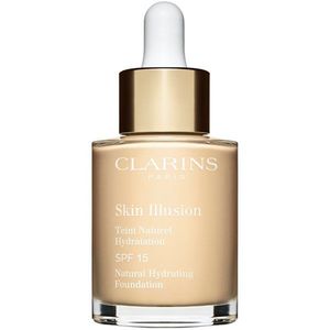 Clarins Skin Illusion Natural Hydrating Foundation világosító hidratáló make-up SPF 15 árnyalat 30 ml kép