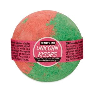 Pezsgő Fürdőgolyó Eper és Rebarbara Kivonattal, Mandulaolajjal és E-Vitaminnal Unicorn Kisses Beauty Jar, 150 g kép