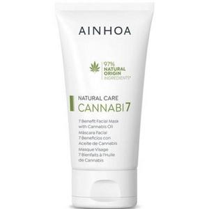 Arcmaszk Cannabis Olajjal - Ainhoa Natural Care Cannabi7 7 Benefit Facial Mask with Cannabis Oil, 50 ml kép