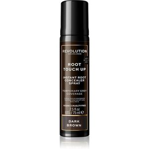 Revolution Haircare Root Touch Up spray a lenövések azonnali elfedéséhez árnyalat Dark Brown 75 ml kép