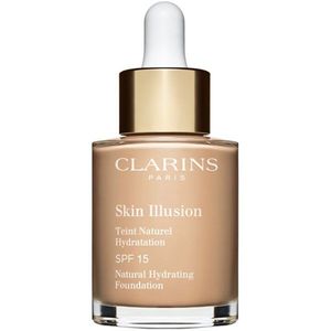 Clarins Skin Illusion Natural Hydrating Foundation világosító hidratáló make-up SPF 15 árnyalat 108.3N Organza 30 ml kép