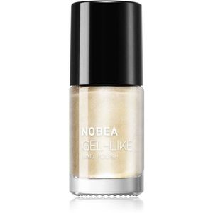 NOBEA Metal Gel-like Nail Polish körömlakk géles hatással árnyalat Pearl #N17 6 ml kép