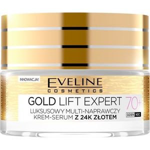 Eveline Cosmetics Gold Lift Expert feszesítő krém aranytartalommal 70+ 50 ml kép