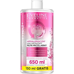 Eveline Cosmetics FaceMed+ tisztító micellás víz 650 ml kép