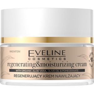 Eveline Cosmetics Organic Gold regeneráló és hidratáló krém Aloe Vera tartalommal 50 ml kép