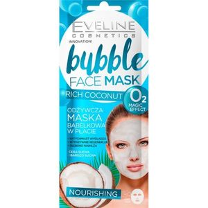 Eveline Cosmetics Bubble Mask Rich Coconut tápláló gézmaszk kókuszzal 1 db kép