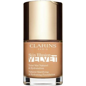 Clarins Skin Illusion Velvet mattító folyékony alapozó tápláló hatással árnyalat 112C 30 ml kép